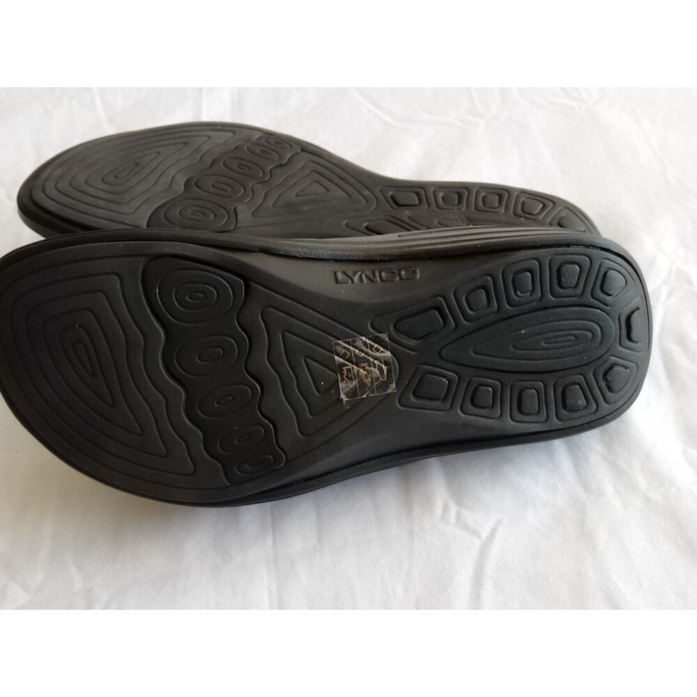 Aetrex BLACK Lynco Orthotic Flip Flop US 6 Glitter Sandals Fiji Sparkle - Picture 7 of 13